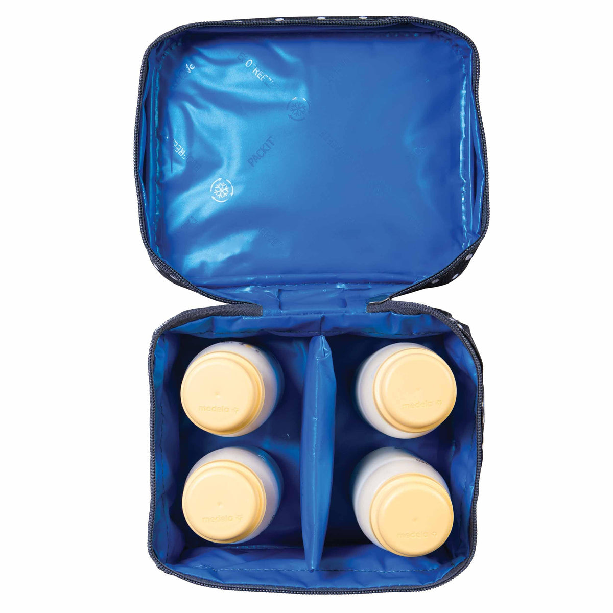 freezable-breastmilk-and-formula-cooler-x3 2023_Breastmilk-Cooler_Polka-Dots_Top-Down_4-Bottles_Lores.jpg