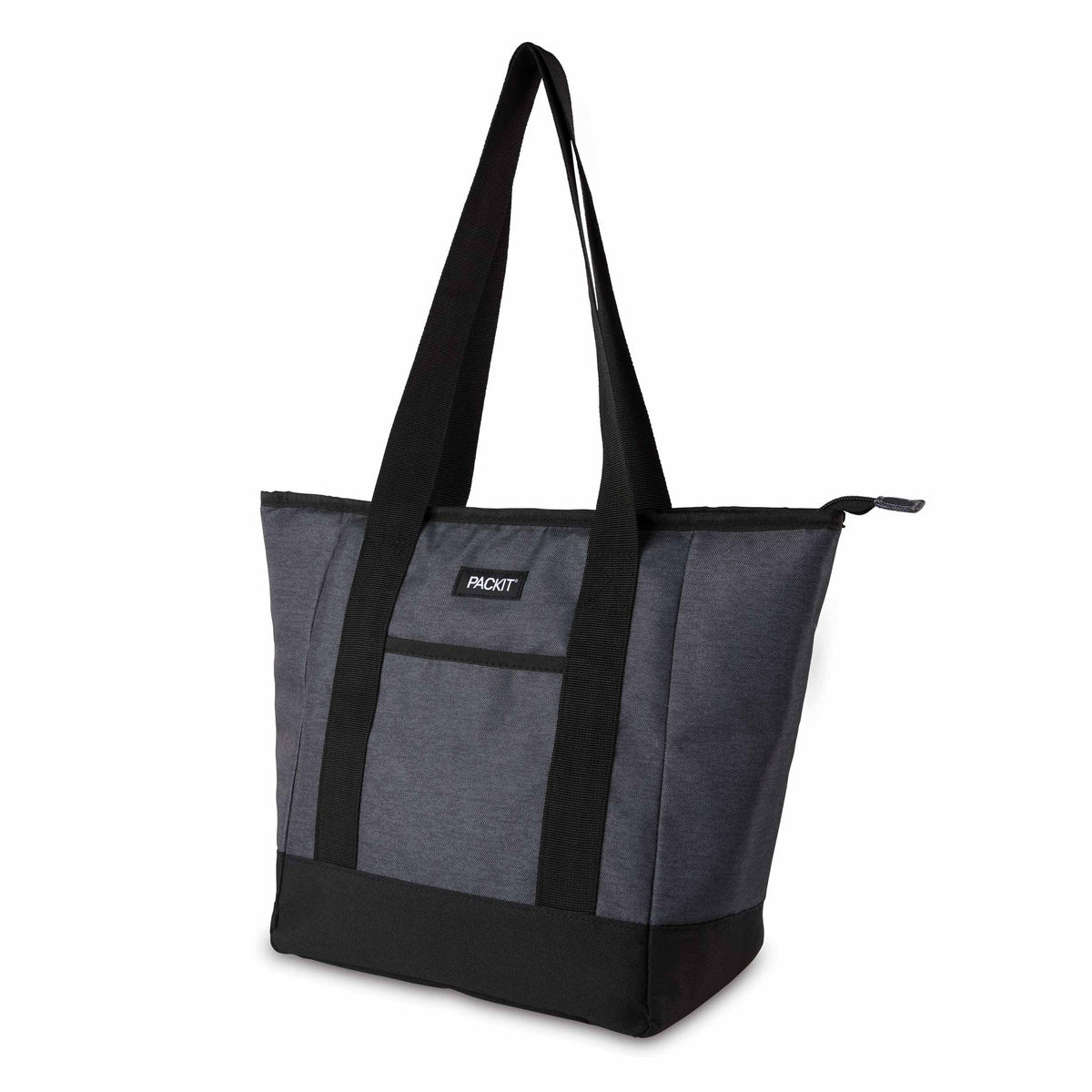 freezable-12-can-tote-cooler-i9 freezable-12-can-tote-cooler-city-charcoal-left-angled.jpg