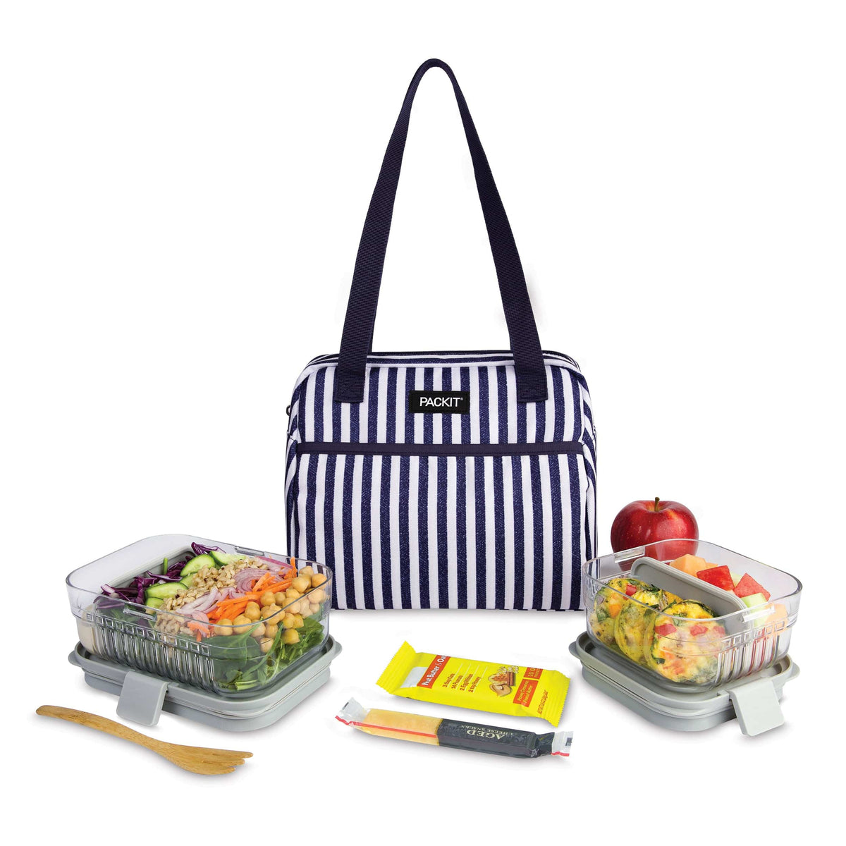 freezable-hampton-lunch-bag-r3 freezable-hampton-lunch-bag-seaside-stripe-front-food-combo.jpg