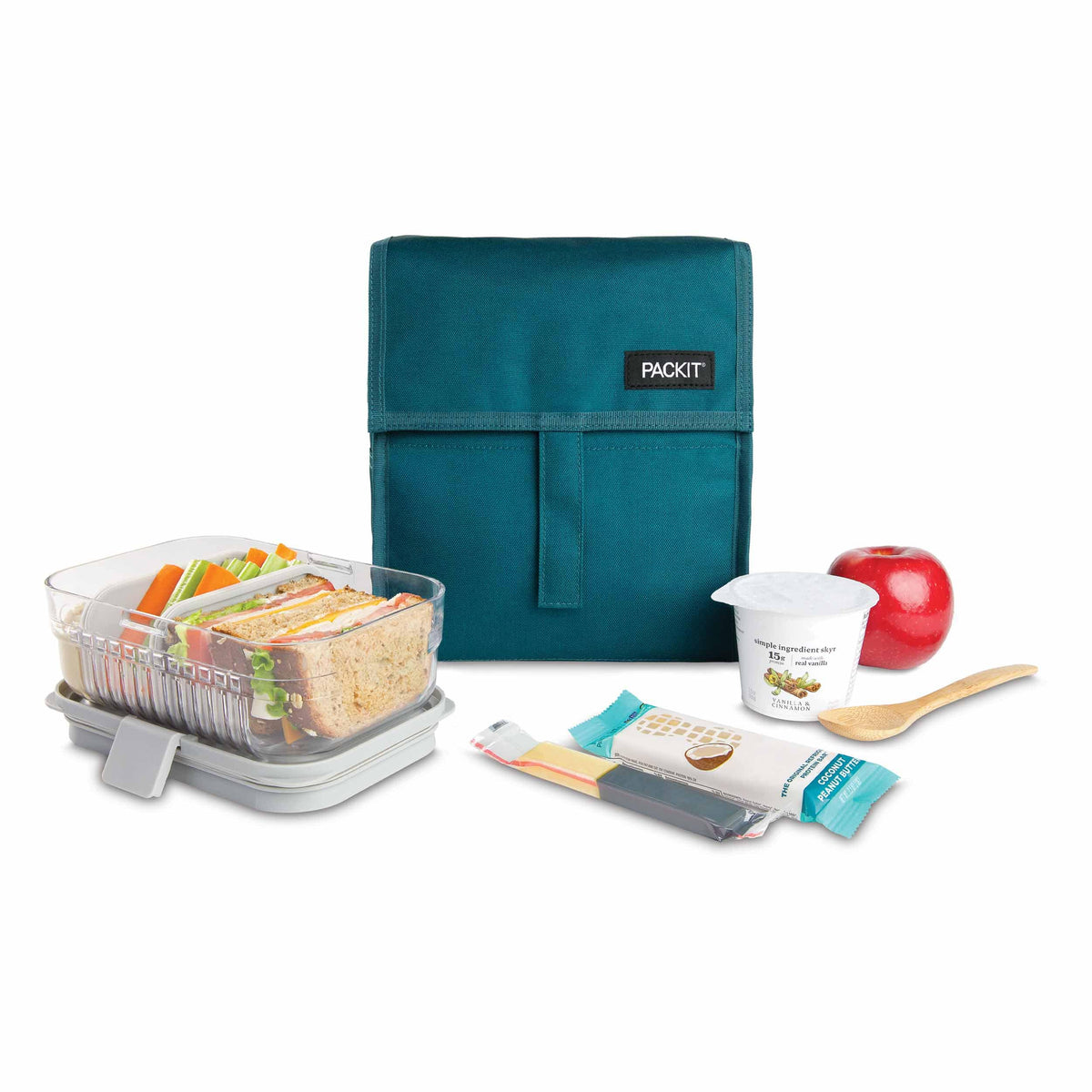 freezable-lunch-bag-t3 freezable-lunch-bag-deep-teal-food-combo.jpg